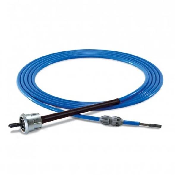 Goodway flexible shaft for wet tube cleaning with nylon casing, suitable for tube diameters 9/16''-1''. - B•tools